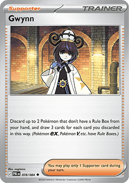 (078/084) Pokemon TCG Pitch Black Single: Gwynn Uncommon