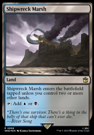(896) Magic The Gathering Universes Beyond: Doctor Who: Extras Single: Shipwreck Marsh (V.2) Holo Rare