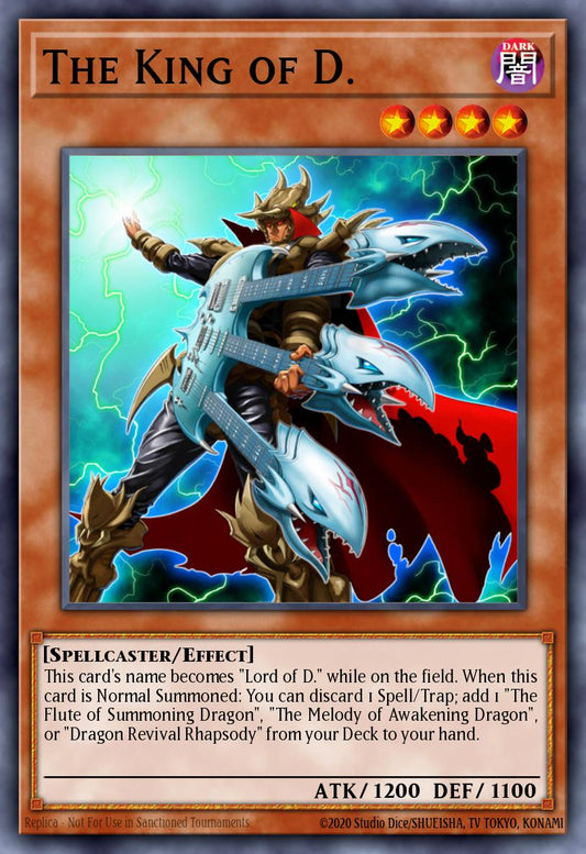 (267) YuGiOh TCG MP25: 2025 Mega-Pack Tin Single: The King of D.  Ultra Rare