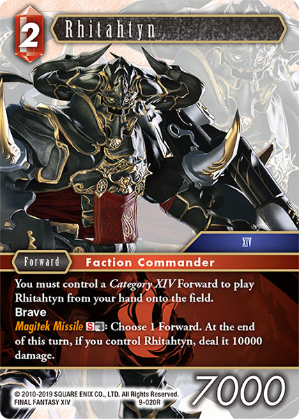 (020) Final Fantasy TCG Opus IX: Lords & Chaos Single: Rhitahtyn (9-020) Rare