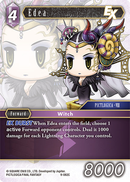 (082) Final Fantasy TCG Opus IX: Lords & Chaos Single: Edea (9-082) Holo Common