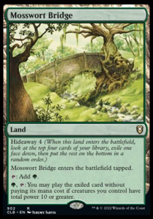 (902) Magic The Gathering Commander Legends: Battle for Baldur's Gate: Extras Single: Mosswort Bridge Rare