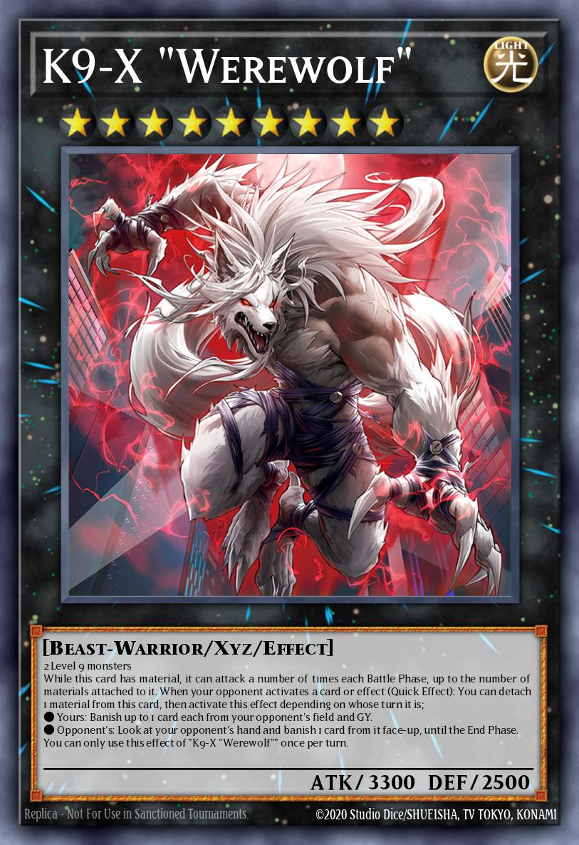 (037) YuGiOh TCG JUSH: Justice Hunters Single: K9-X Werewolf Super Rare