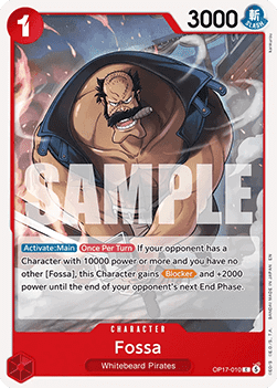 (010) One Piece TCG OP17: The World’s Strongest Warriors Single: Fossa (OP17-010) Common