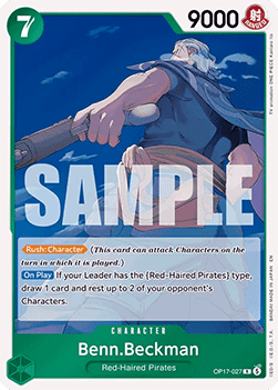 (027) One Piece TCG OP17: The World’s Strongest Warriors Single: Benn.Beckman (OP17-027) (V.1) Rare