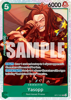 (031) One Piece TCG OP17: The World’s Strongest Warriors Single: Yasopp (OP17-031) (V.1) Super Rare