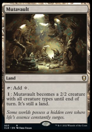 (903) Magic The Gathering Commander Legends: Battle for Baldur's Gate: Extras Single: Mutavault Rare
