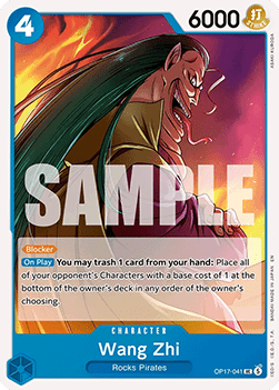 (041) One Piece TCG OP17: The World’s Strongest Warriors Single: Wang Zhi (OP17-041) Uncommon