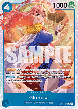 (046) One Piece TCG OP17: The World’s Strongest Warriors Single: Gloriosa (OP17-046) (V.1) Super Rare