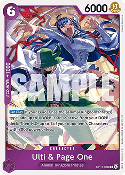 (060) One Piece TCG OP17: The World’s Strongest Warriors Single: Ulti & Page One (OP17-060) Rare