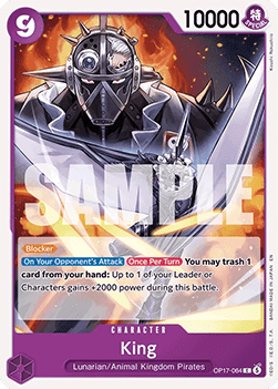 (064) One Piece TCG OP17: The World’s Strongest Warriors Single: King (OP17-064) Common