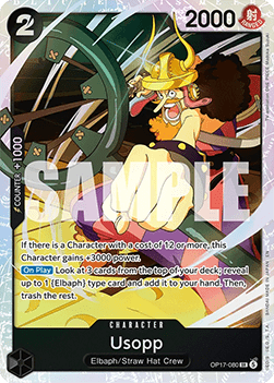 (080) One Piece TCG OP17: The World’s Strongest Warriors Single: Usopp (OP17-080) (V.1) Super Rare