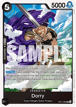 (085) One Piece TCG OP17: The World’s Strongest Warriors Single: Dorry (OP17-085) Uncommon