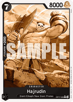 (088) One Piece TCG OP17: The World’s Strongest Warriors Single: Hajrudin (OP17-088) (V.2) Alternate Art