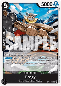 (092) One Piece TCG OP17: The World’s Strongest Warriors Single: Brogy (OP17-092) Uncommon
