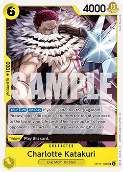 (103) One Piece TCG OP17: The World’s Strongest Warriors Single: Charlotte Katakuri (OP17-103) Uncommon