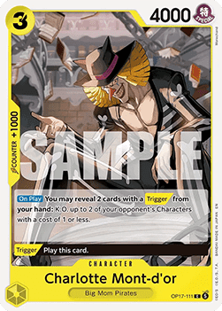 (111) One Piece TCG OP17: The World’s Strongest Warriors Single: Charlotte Mont-d'or (OP17-111) Common