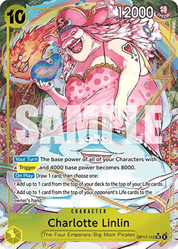 (112) One Piece TCG OP17: The World’s Strongest Warriors Single: Charlotte Linlin (OP17-112) (V.2) Alternate Art