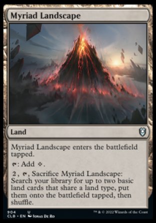 (904) Magic The Gathering Commander Legends: Battle for Baldur's Gate: Extras Single: Myriad Landscape Uncommon