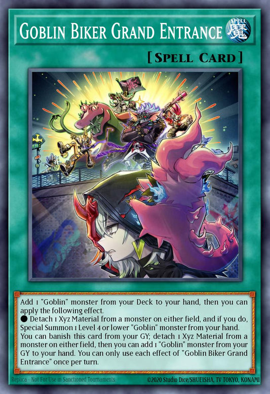 (SP1) YuGiOh TCG PHNI: Phantom Nightmare Single: Goblin Biker Grand Entrance (V.3 - Ultra Rare)  Ultra Rare