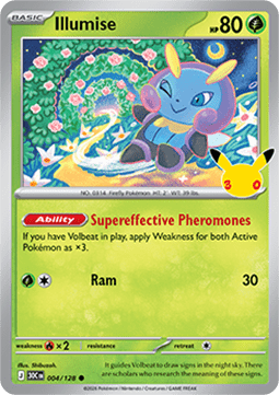 (004) Pokemon TCG 30th Celebration Single: Illumise Common