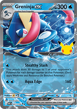 (021) Pokemon TCG 30th Celebration Single: Greninja ex Double Rare
