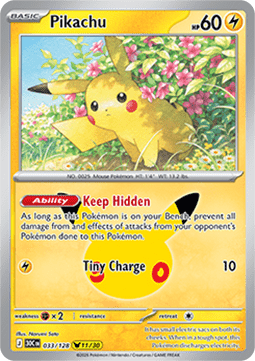 (033) Pokemon TCG 30th Celebration Single: Pikachu Pikachu Rare