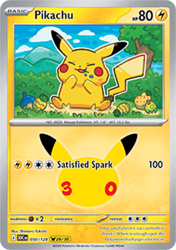 (050) Pokemon TCG 30th Celebration Single: Pikachu Pikachu Rare