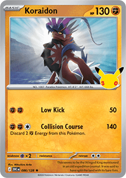(086) Pokemon TCG 30th Celebration Single: Koraidon Rare