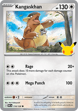 (114) Pokemon TCG 30th Celebration Single: Kangaskhan Common
