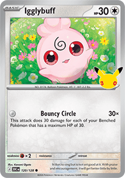 (120) Pokemon TCG 30th Celebration Single: Igglybuff Common