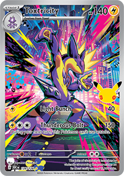(134) Pokemon TCG 30th Celebration Single: Toxtricity Illustration Rare