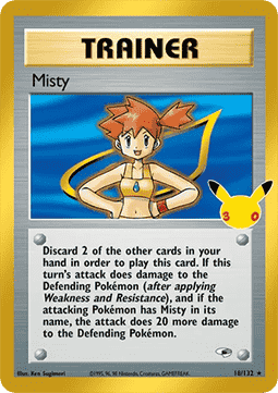 (GH 18) Pokemon TCG 30th Celebration Single: Misty Holo Rare