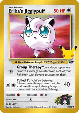 (GC 69) Pokemon TCG 30th Celebration Single: Erika's Jigglypuff Common