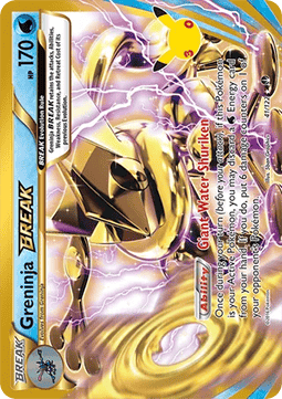(BKP 41) Pokemon TCG 30th Celebration Single: Greninja BREAK Holo Rare
