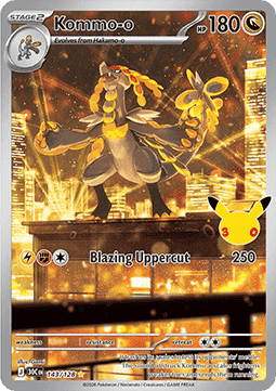 (143) Pokemon TCG 30th Celebration Single: Kommo-o Illustration Rare