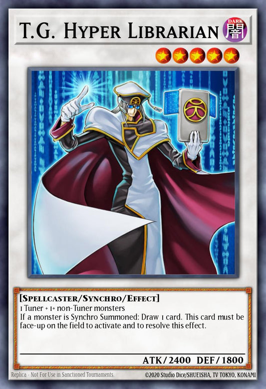 (027) YuGiOh TCG RA02: 25th Anniversary Rarity Collection II Single: T.G. Hyper Librarian (V.5 - Quarter Century Secret Rare)  Quarter Century Secret Rare