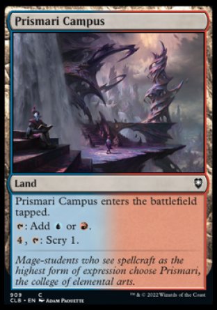 (909) Magic The Gathering Commander Legends: Battle for Baldur's Gate: Extras Single: Prismari Campus Common
