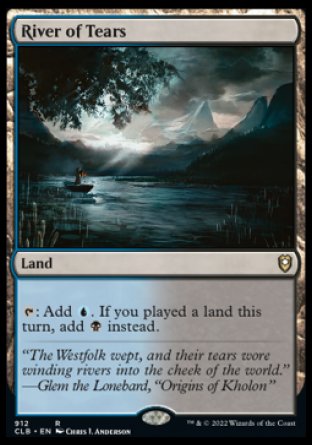 (912) Magic The Gathering Commander Legends: Battle for Baldur's Gate: Extras Single: River of Tears Rare