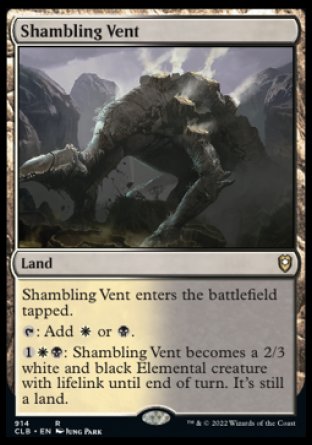 (914) Magic The Gathering Commander Legends: Battle for Baldur's Gate: Extras Single: Shambling Vent Rare