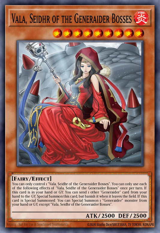 (172) YuGiOh TCG MP24: 25th Anniversary Tin: Dueling Mirrors Single: Vala, Seidhr of the Generaider Bosses  Ultra Rare