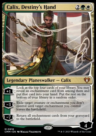 (918) Magic The Gathering Commander Masters: Extras Single: Calix, Destiny's Hand Mythic