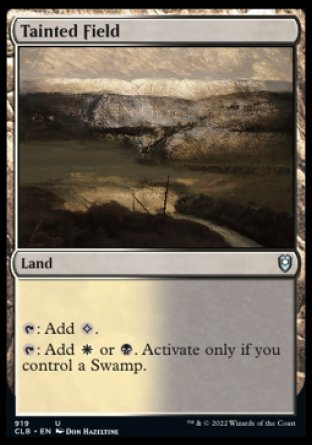 (919) Magic The Gathering Commander Legends: Battle for Baldur's Gate: Extras Single: Tainted Field Uncommon