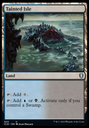 (920) Magic The Gathering Commander Legends: Battle for Baldur's Gate: Extras Single: Tainted Isle Uncommon