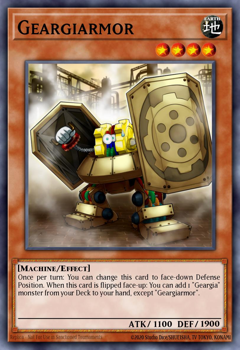 (187) YuGiOh TCG RA04: Quarter Century Stampede Single: Geargiarmor (V.1 - Platinum Secret Rare) Platinum Secret Rare