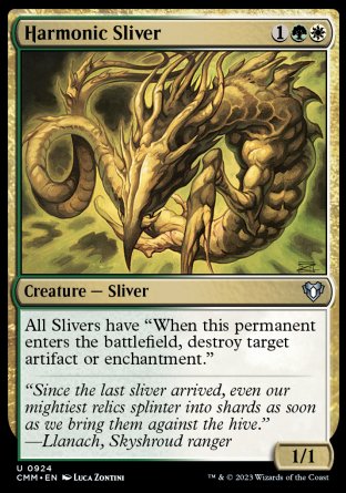 (924) Magic The Gathering Commander Masters: Extras Single: Harmonic Sliver Uncommon
