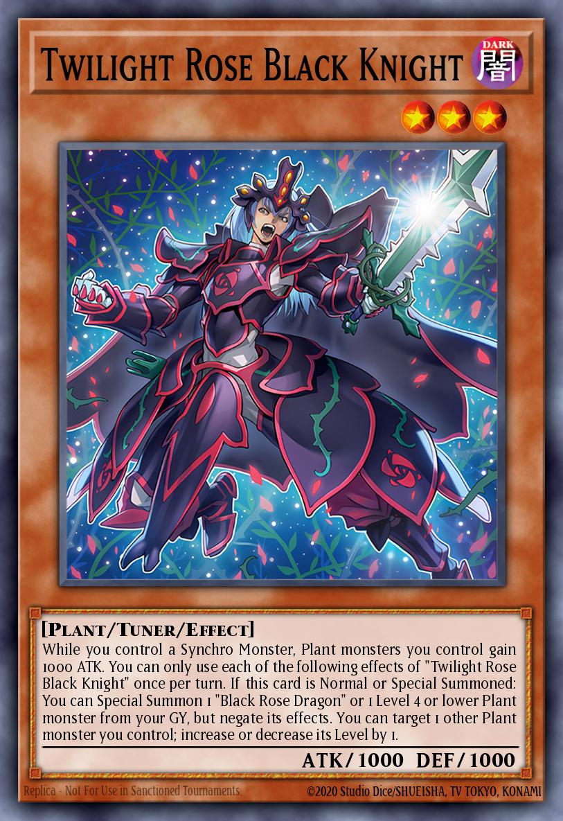 (005) YuGiOh TCG DOOD: Doom of Dimensions Single: Twilight Rose Black Knight Common