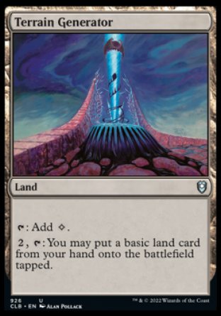 (926) Magic The Gathering Commander Legends: Battle for Baldur's Gate: Extras Single: Terrain Generator Uncommon