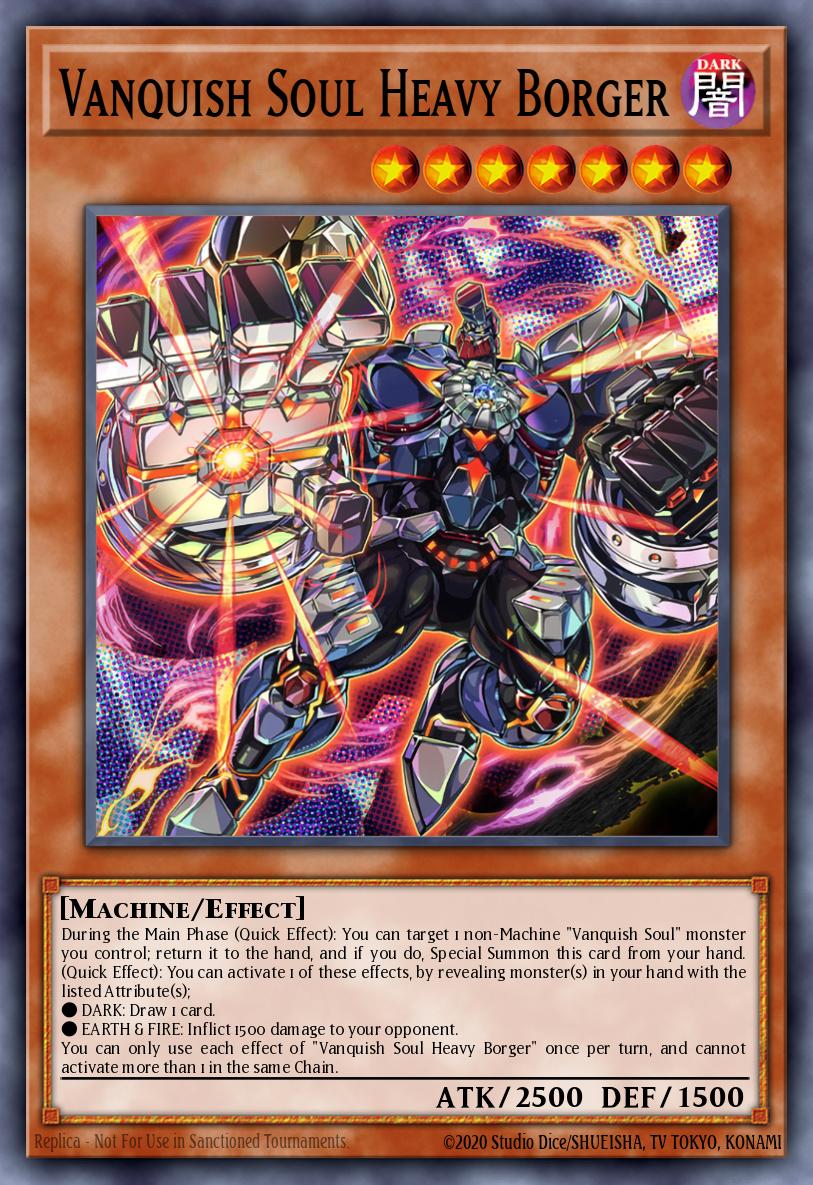 (018) YuGiOh TCG WISU: Wild Survivors Single: Vanquish Soul Heavy Borger (V.2 - Collectors Rare) Collectors Rare