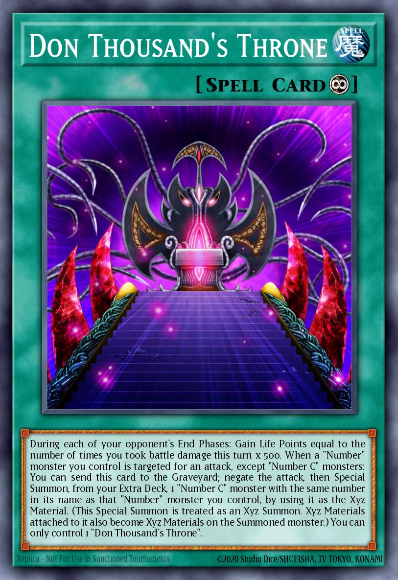 (059) YuGiOh TCG PRIO: Primal Origin Single: Don Thousand's Throne  Rare